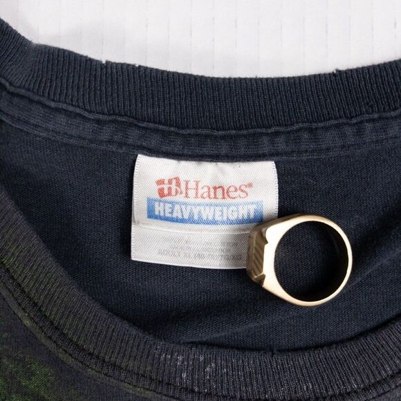 Vintage 90s Slayer Skull Metal Band T Shirt Double Sided XL Faded Black 1997 - Picture 9 of 14